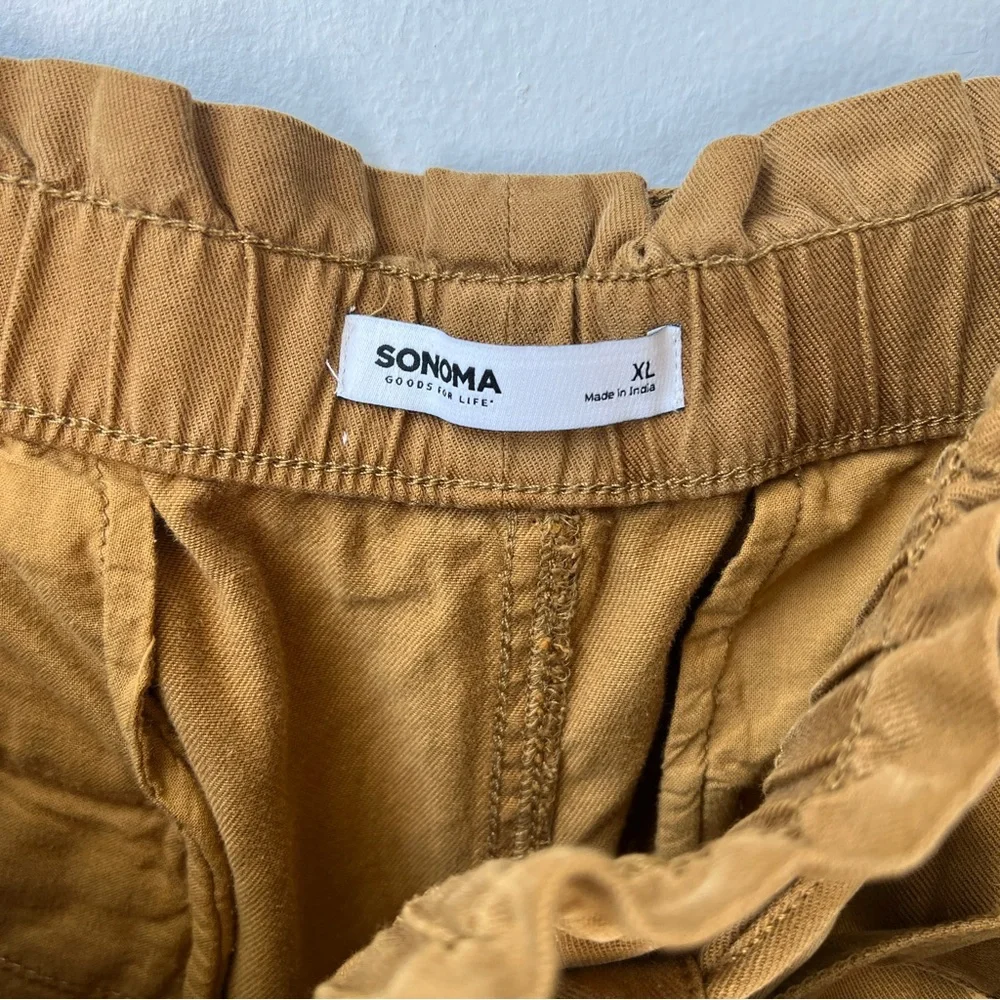 Sonoma paper bag belted pants Sz XL - Picture 4 of 10